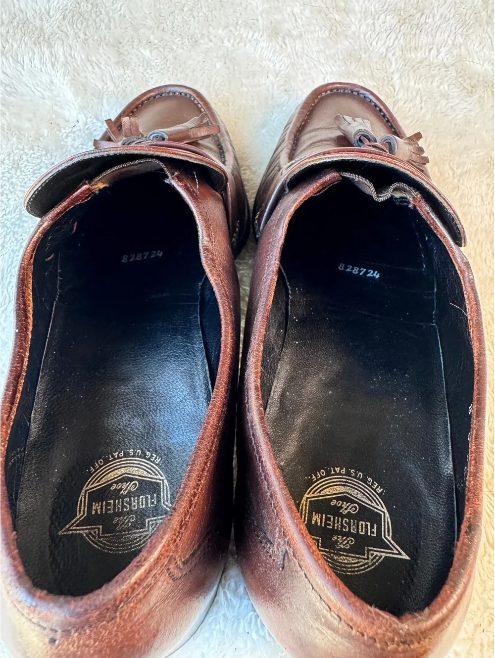 Vintage Florsheim Brown Leather Tassel Loafers – Men’s Size 8D